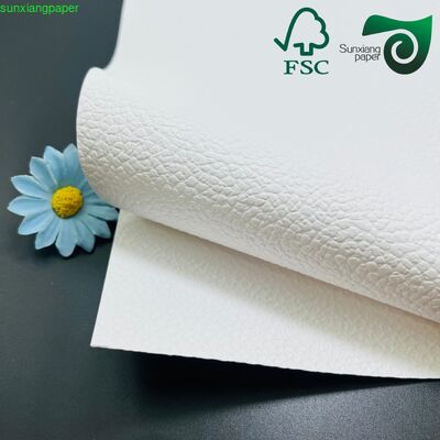FSC 400GSM Embossed White Cardstock Recycled Premium Specialty Paper For Craft Packaging
