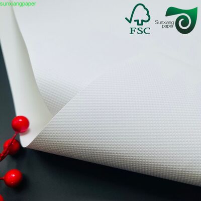 FSC 110GSM Embossed White Cardboard  Recycled Premium Specialty Paper For DIY Creations
