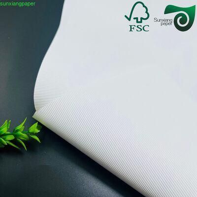 FSC Certified 250GSM Embossed White Kraft Paper For Luxury Gift Box Packaging