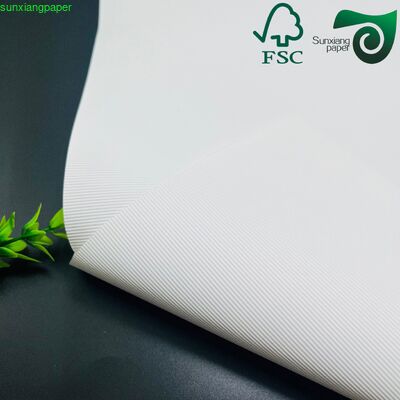 FSC 400GSM Embossed White Kraft Paper Ideal For Book Cover Making Poster Printing