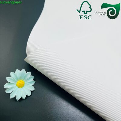 FSC 400GSM Embossed White Kraft Paper Ideal For Book Cover Making Poster Printing