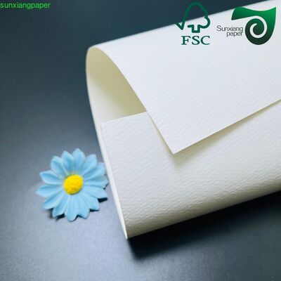 FSC 150GSM Striped Embossed Specialty Kraft Paper Premium Material For Luxury Perfume Boxes