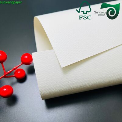 FSC 150GSM Striped Embossed Specialty Kraft Paper Premium Material For Luxury Perfume Boxes