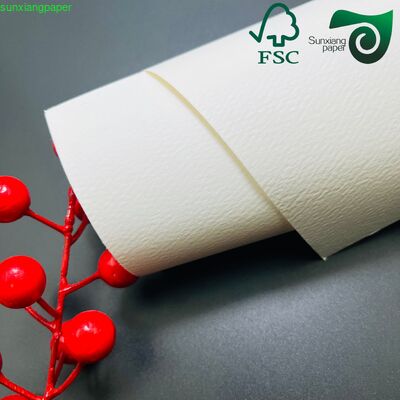 FSC 150GSM Striped Embossed Specialty Kraft Paper Premium Material For Luxury Perfume Boxes