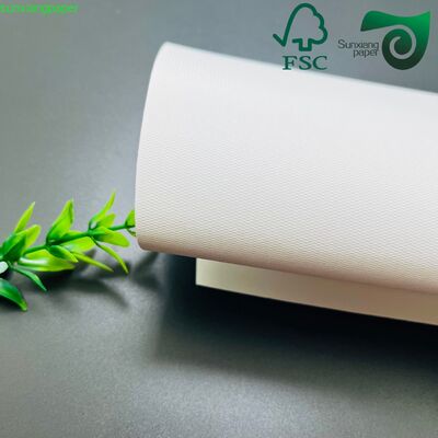 1.35mm 1.5mm Glossy Ivory Board High Stiffness FBB White Cardboard For Luxury Packaging