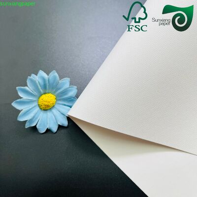 FSC 140gsm 350gsm Embossed Leather Grain Cover Paper For Notebook