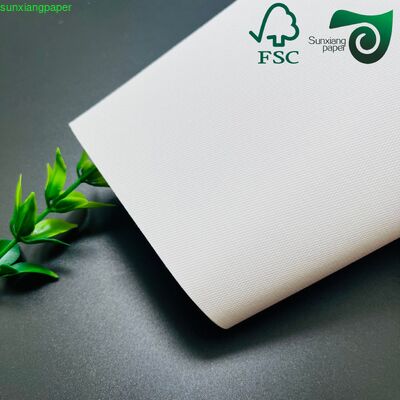 FSC 110gsm 150gsm Multi Color Textured Paper Cover   Embossed Paper For Book Binding