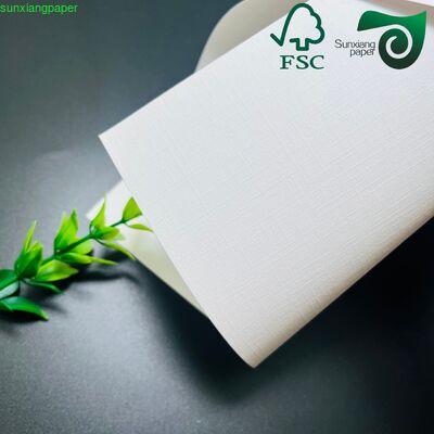 FSC 140gsm 350gsm Embossed Leather Grain Cover Paper For Notebook