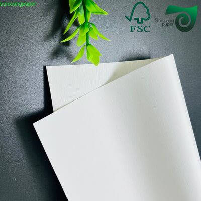 FSC 280GSM Recycled White Embossed Cardstock For Luxury Gift Craft