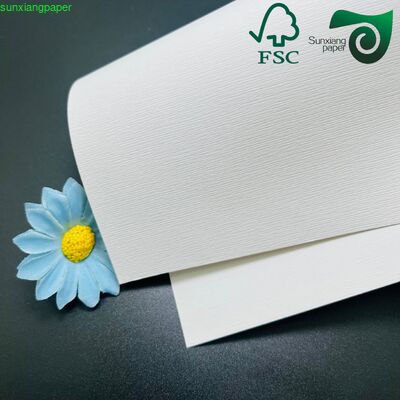 FSC 230gsm 260gsm Leather Textured Embossed Paper 31 43 Inch For Book Cover Binding