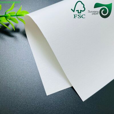 FSC 230gsm 260gsm Leather Textured Embossed Paper 31 43 Inch For Book Cover Binding