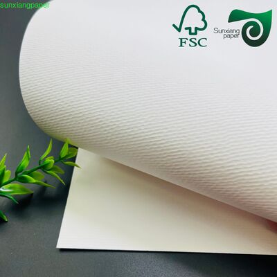 High Stiffness White Kraft Paper 110gsm 120gsm Premium Shopping Bag Material
