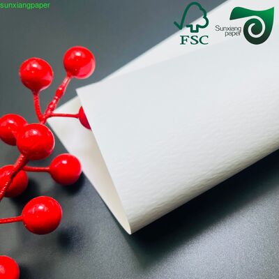 FSC 280GSM Embossed Paper Recycled White Cardstock For Handmade Crafts Luxury Gift