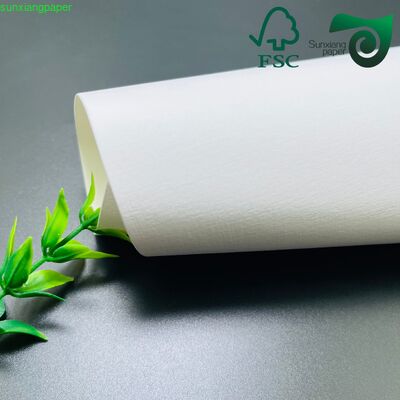 FSC 110GSM Textured Specialty Paper Recycled White Cardstock For  Handmade Crafts