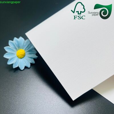 Premium FSC 260GSM Recycled White Embossed Cardstock For Luxury Packaging