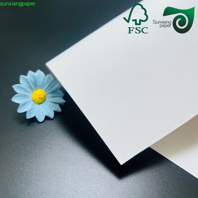 High Stiffness White Kraft Paper 110gsm 120gsm Premium Shopping Bag Material