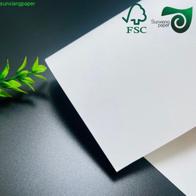 FSC 280GSM Embossed Paper Recycled White Cardstock For Handmade Crafts Luxury Gift