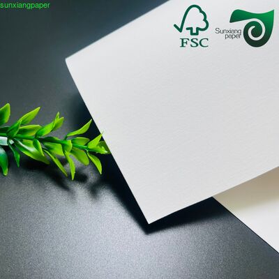 FSC 150gsm Embossed White Recycled Cardstock  Premium Uncoated Specialty Paper
