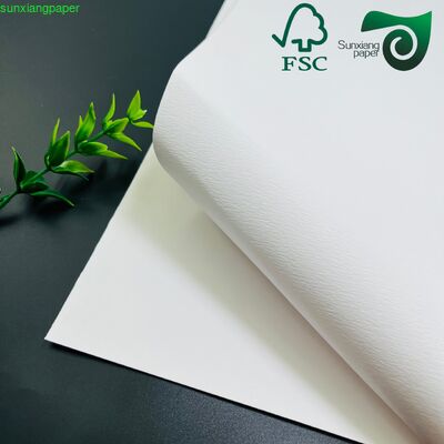 FSC 150GSM Embossed Specialty Paper Recycled White Cardstock For Handmade Crafts DIY Projects