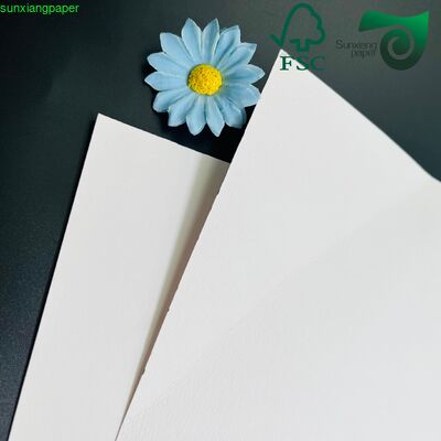 FSC 150GSM Embossed Specialty Paper Recycled White Cardstock For Handmade Crafts DIY Projects