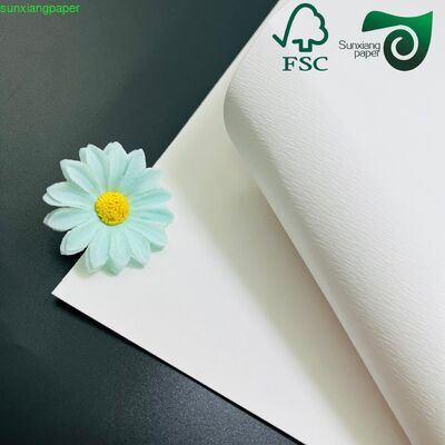 FSC 280GSM Embossed Paper Recycled White Cardstock For Handmade Crafts Luxury Gift