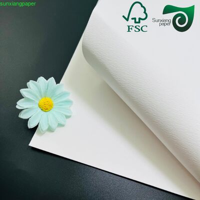 FSC 150GSM Embossed Specialty Paper Recycled White Cardstock For Handmade Crafts DIY Projects