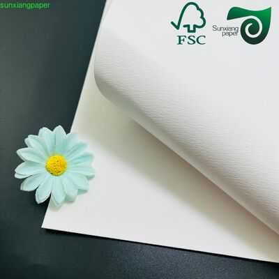 Premium FSC 260GSM Recycled White Embossed Cardstock For Luxury Packaging