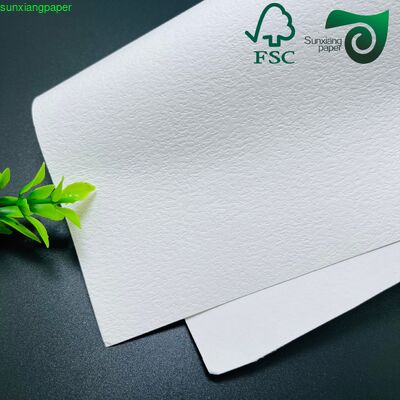 Premium FSC 260GSM Recycled White Embossed Cardstock For Luxury Packaging