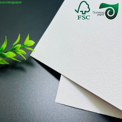FSC 150gsm Embossed White Recycled Cardstock  Premium Uncoated Specialty Paper