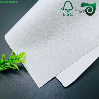 FSC 110GSM Textured Specialty Paper Recycled White Cardstock For  Handmade Crafts