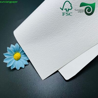 FSC 110GSM Textured Specialty Paper Recycled White Cardstock For  Handmade Crafts