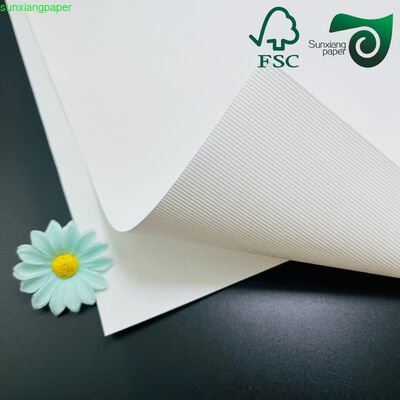 FSC 280GSM Recycled White Embossed Cardstock For Luxury Gift Craft