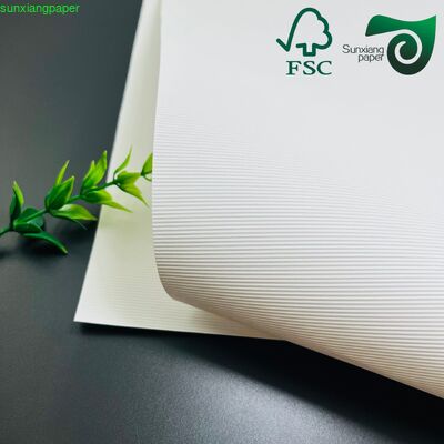 Embossed Paper With Custom Patterns FSC 180GSM Embossed White Cardstock  Specialty Paper For Crafts