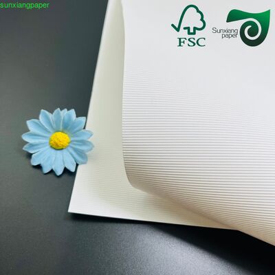 FSC 280GSM Recycled White Embossed Cardstock For Luxury Gift Craft