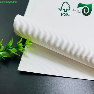FSC 280GSM Recycled White Embossed Cardstock For Luxury Gift Craft