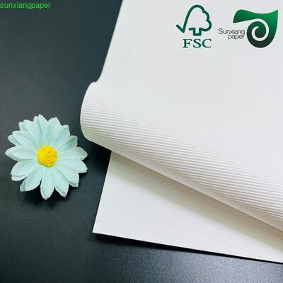 280GSM Recycled White Embossed Cardstock  For Luxury Packaging Handmade Crafts