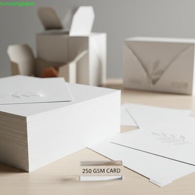 High Brightness White Cardboard Made from 100% Virgin Wood Pulp in 290gsm to 320gsm for Creative Packaging