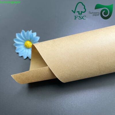 FSC 120gsm 300gsm Recycled Pulp Carta Kraft Paper  High Burst Strength For Bags