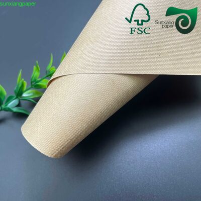 FSC 120gsm 300gsm Recycled Pulp Carta Kraft Paper  High Burst Strength For Bags