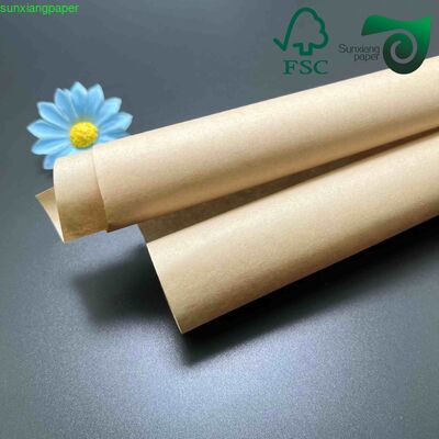 FSC 24gsm 28gsm Biodegradable Colorful Kraft Paper Roll for Drinking Straw Packaging
