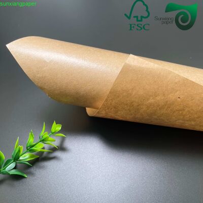 FSC 30gsm 80gsm Virgin Wood Pulp Grease Resistant Paper  Food Grade Wrapping Paper