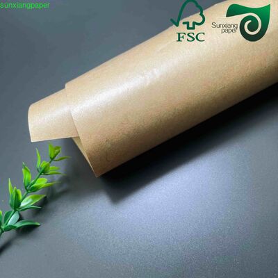 FSC 80gsm Food Grade PE Coated Kraft Paper  Virgin Brown For Bread Bags