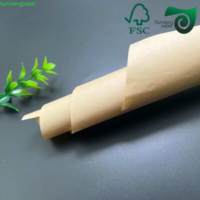 300gsm Brown Heavy Duty Waterproof Food Grade PE Coated Packaging Paper in Multiple Base Weights