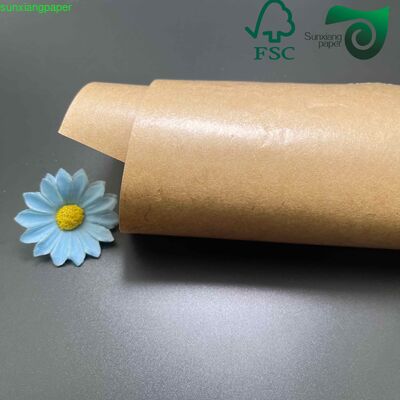 FSC 30gsm 80gsm Virgin Wood Pulp Grease Resistant Paper  Food Grade Wrapping Paper