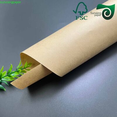 FSC 80gsm 140gsm Recycled Pulp High Toughness Kraft Paper Sheet Roll For Shopping Bags