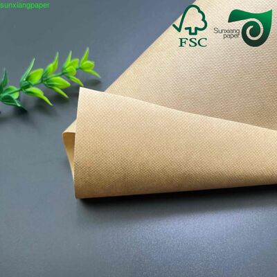 FSC 50gsm Unbleached Natural Brown Coffee Filter Paper Sheet  Food Grade Raw Material