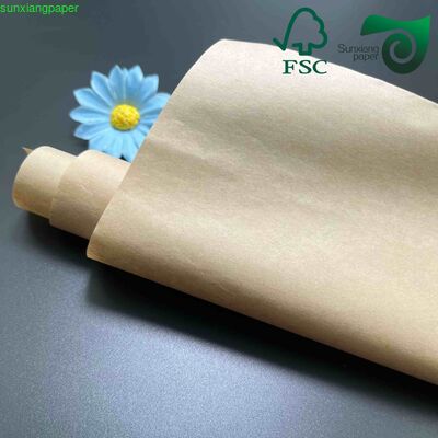 FSC 30gsm 90gsm Greaseproof Resistant Paper  Burger   Food Packing Sheets