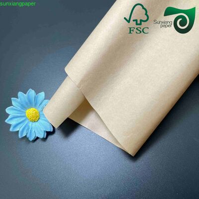FSC 24gsm 28gsm Biodegradable Colorful Kraft Paper Roll for Drinking Straw Packaging