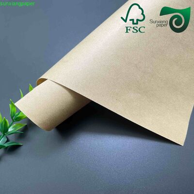 Moisture-Proof Eco Brown Kraft Paper 300gsm 350gsm Fast Food Packaging Grade