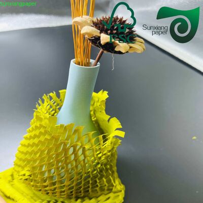 FSC 80gsm Honeycomb Shockproof Cushion Paper For E Commerce Packaging